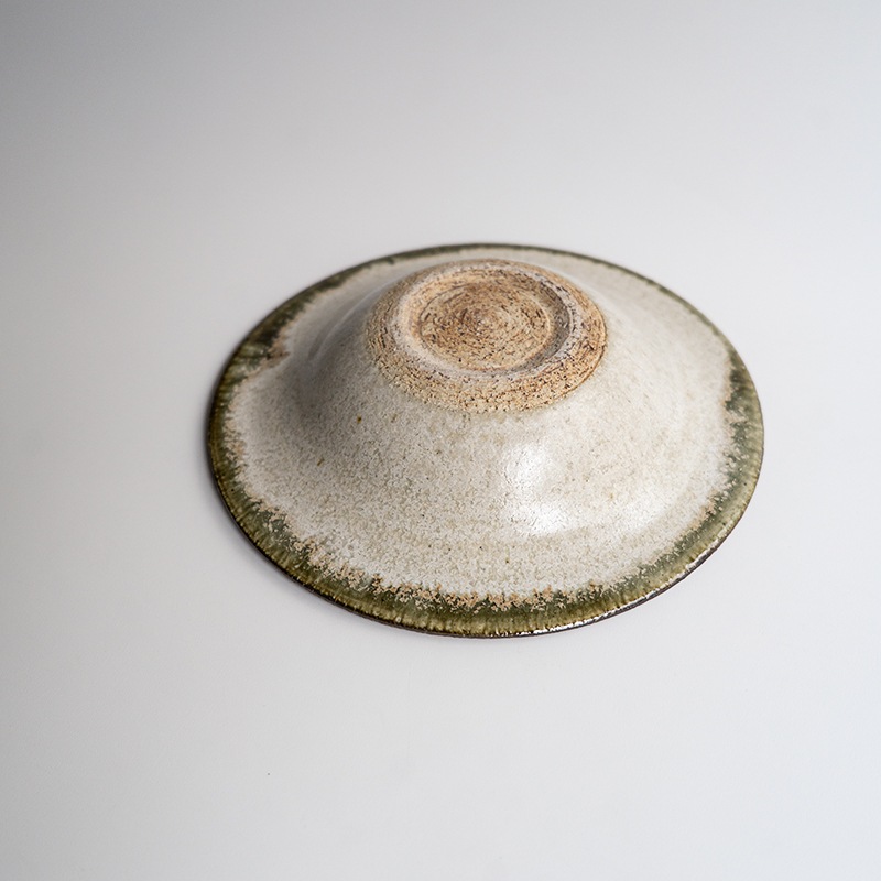 【藤原展】イッチン帽子鉢6寸 白(B) 藤原純