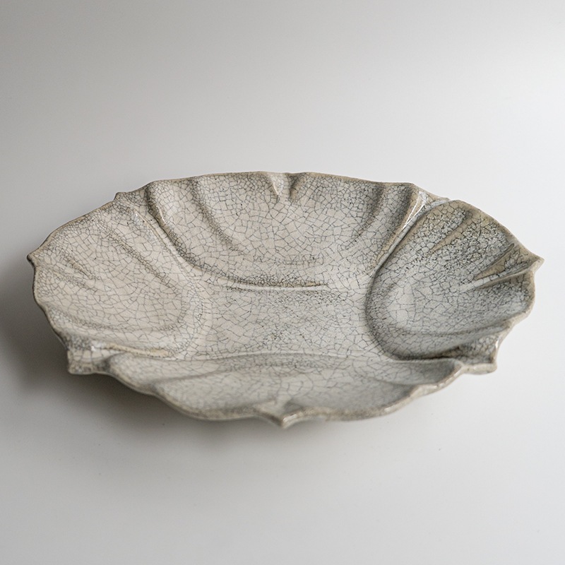 【藤原展】シェルオーバルL 墨白　藤原純
