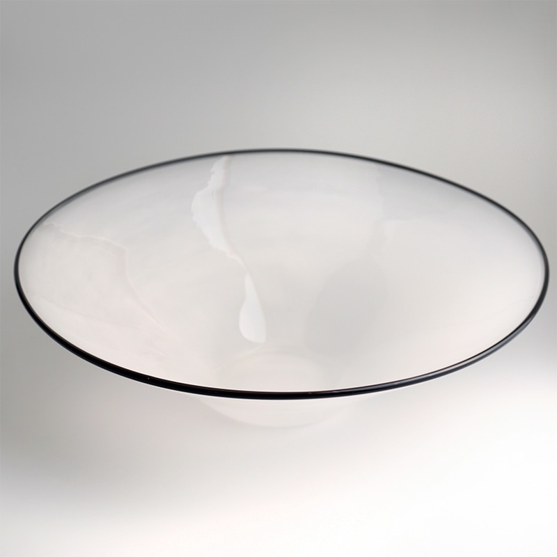 【ガラス展】kasumi bowl M ivory　fresco
