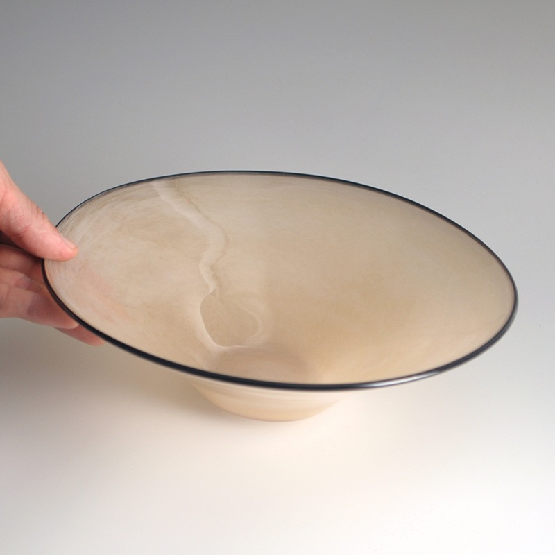 【ガラス展】kasumi bowl M sandbeige fresco