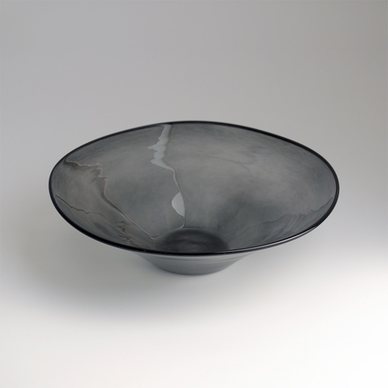 【ガラス展】kasumi bowl S grey　fresco