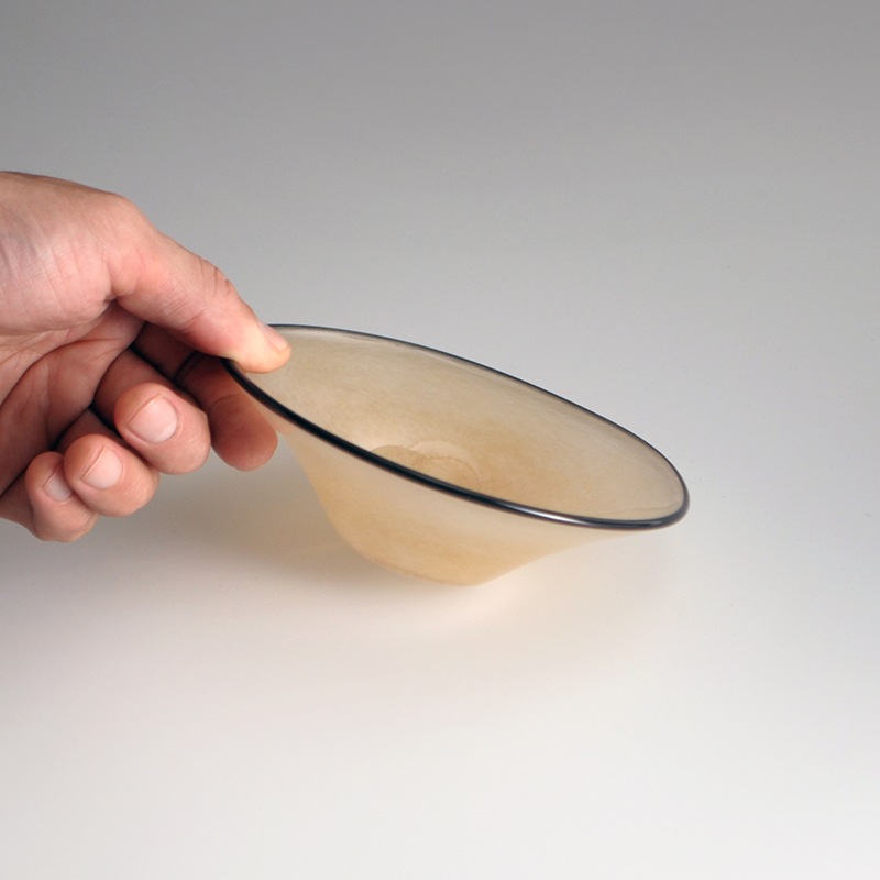 【ガラス展】kasumi bowl SS sandbeige　fresco