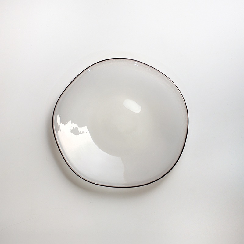 【ガラス展】kasumi plate S ivory fresco