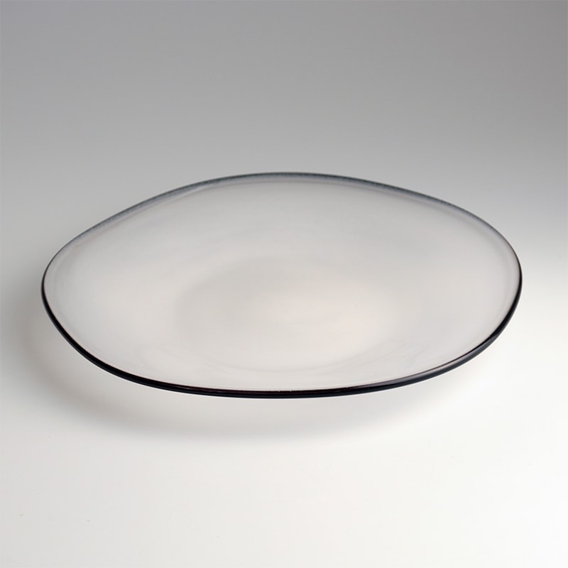 【ガラス展】kasumi plate S ivory fresco