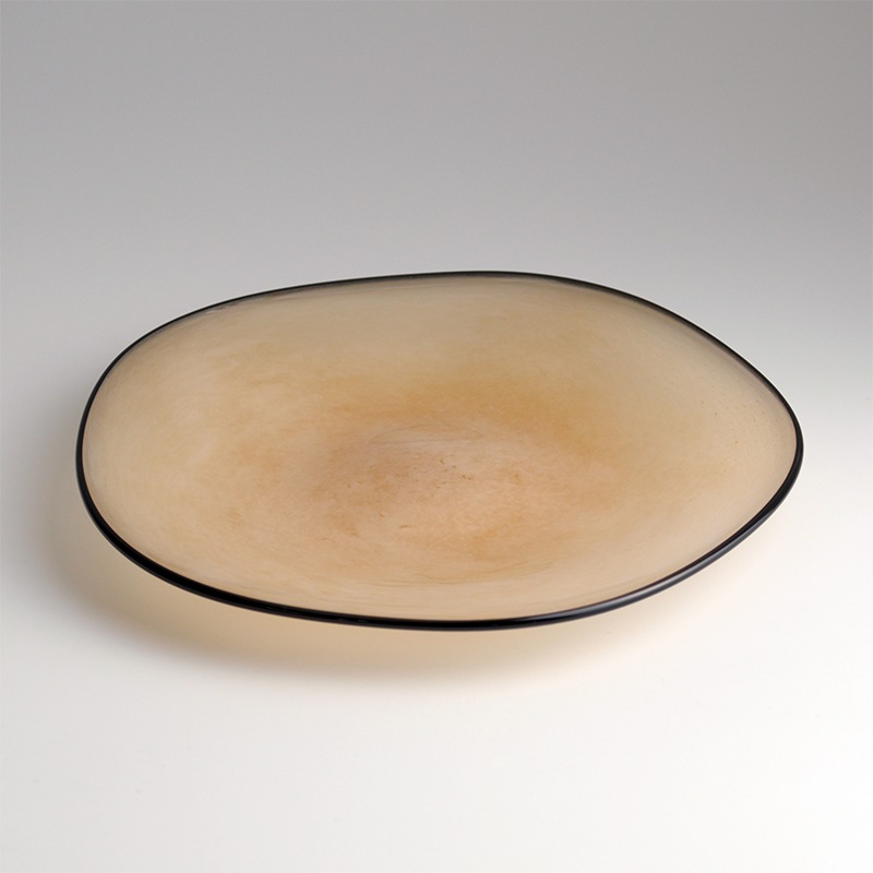 【ガラス展】kasumi plate S sandbeige　fresco