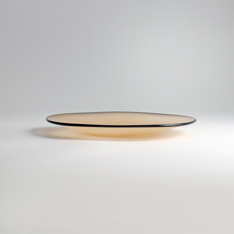 【ガラス展】kasumi plate S sandbeige　fresco