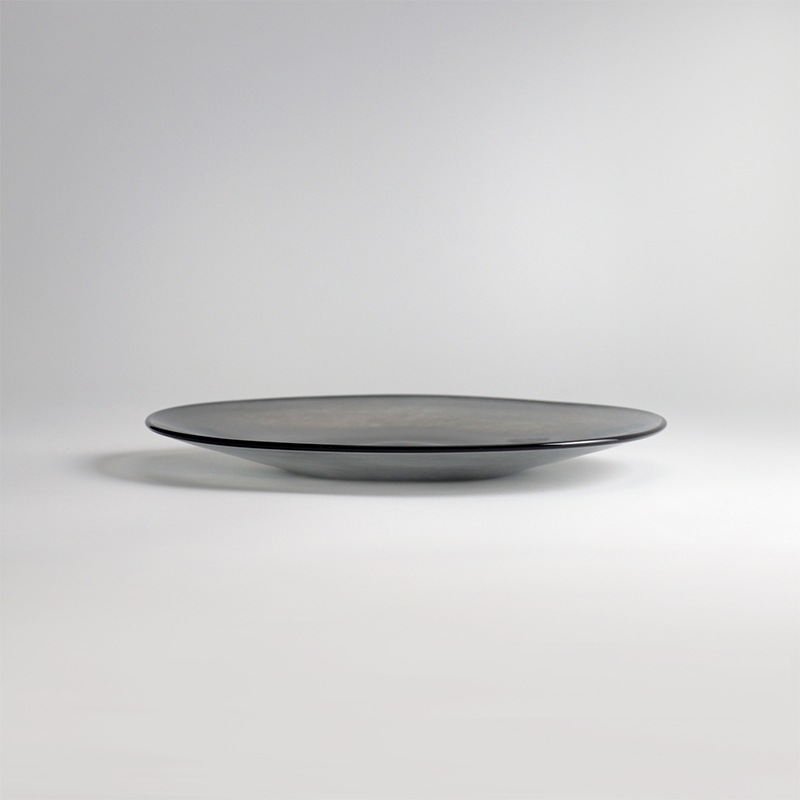 【ガラス展】kasumi plate S grey　fresco