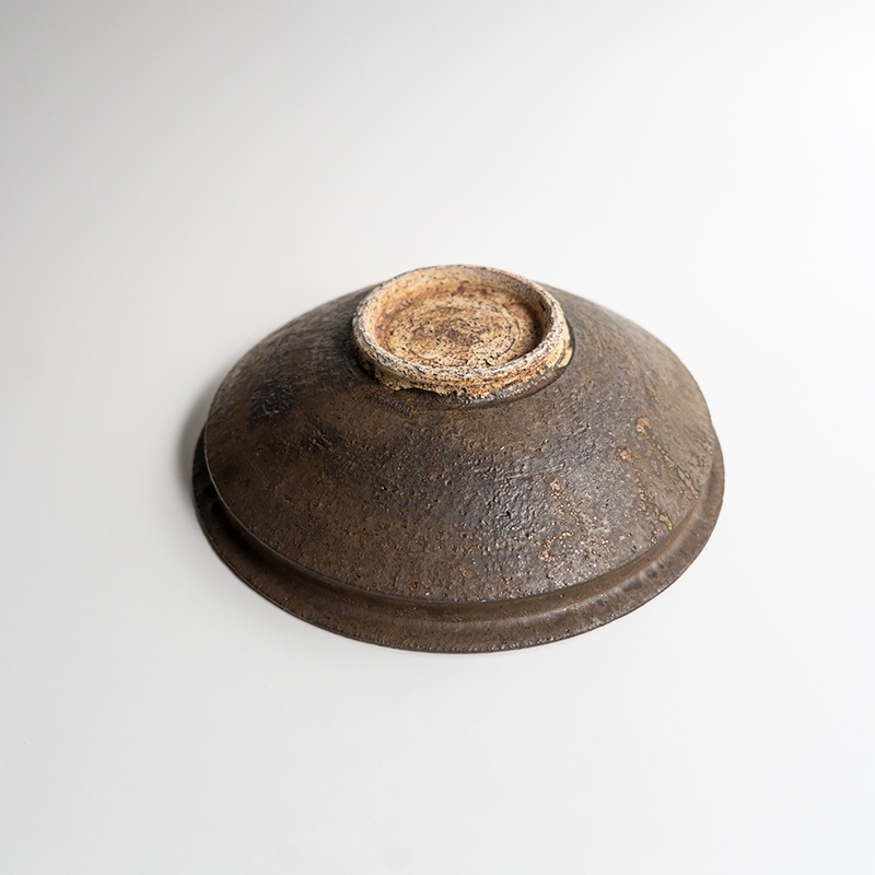 【藤原展】イッチンリム鉢L 黒(B)　藤原純