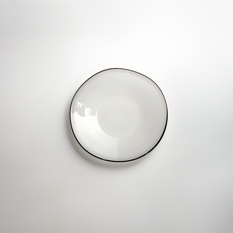 【ガラス展】kasumi plate SS ivory　fresco