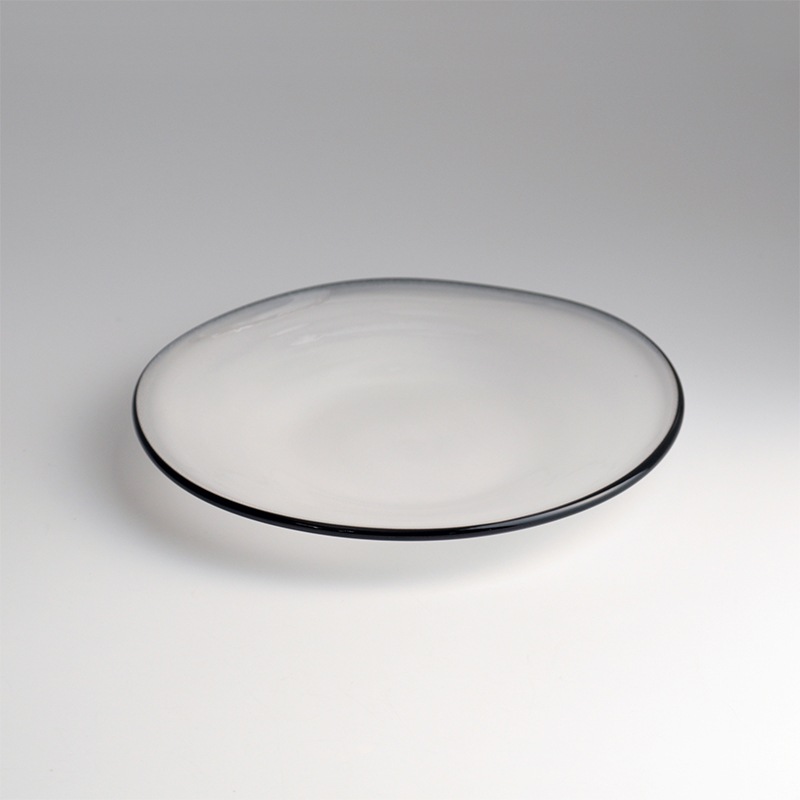 【ガラス展】kasumi plate SS ivory　fresco