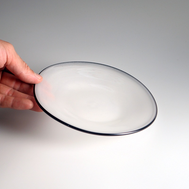 【ガラス展】kasumi plate SS ivory　fresco