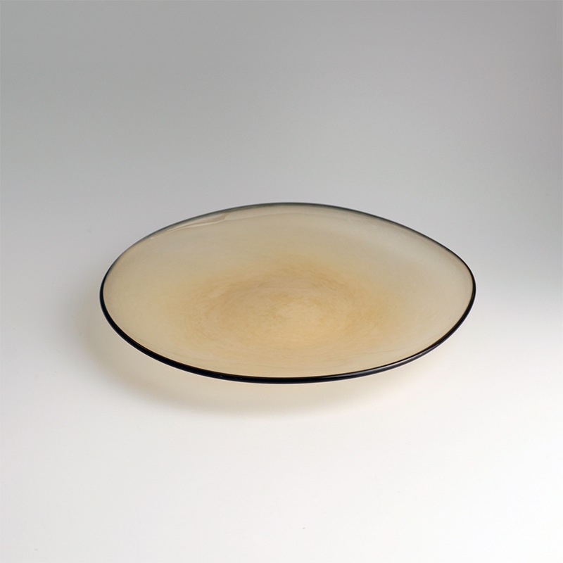 【ガラス展】kasumi plate SS sandbeige fresco