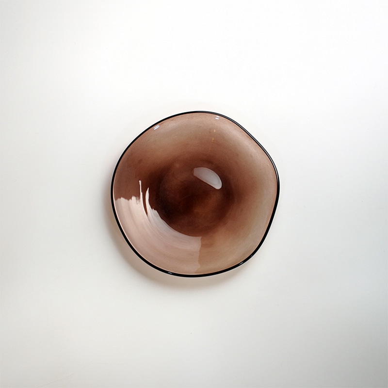 【ガラス展】kasumi plate SS purple　fresco