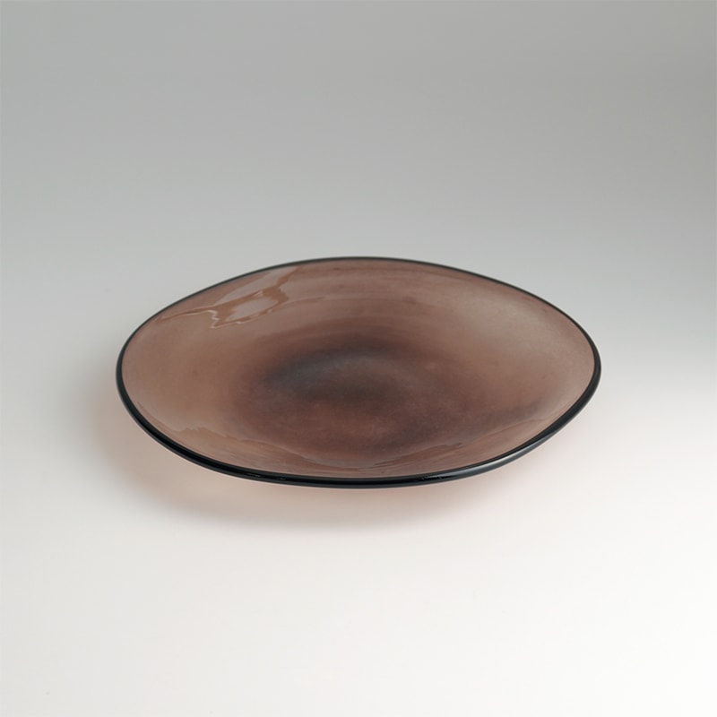 【ガラス展】kasumi plate SS purple　fresco