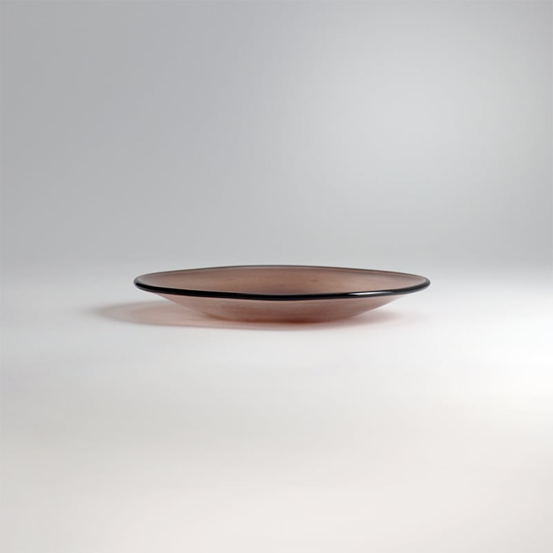 【ガラス展】kasumi plate SS purple　fresco