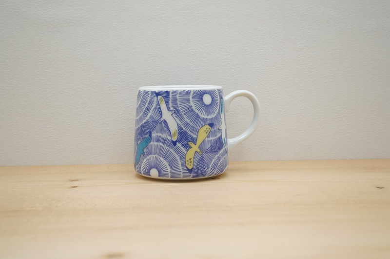 マグカップ（カモメ/ブルー）