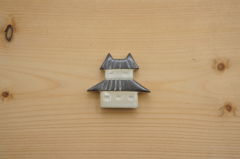 箸置き（お城/黒）