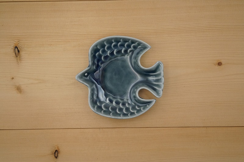 小皿（トリ/藍）