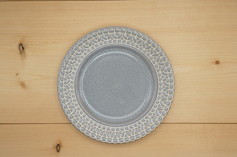 中皿（レース/グレー）