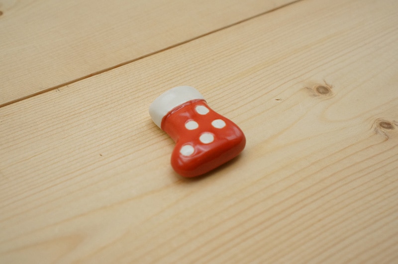 箸置き/くつ下　水玉