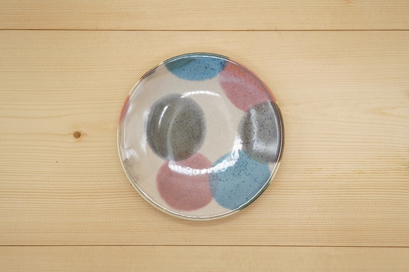 小皿（ピンク点打）