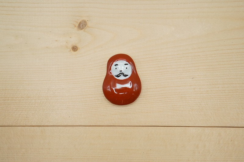 箸置き　だるま/ひげネクタイ