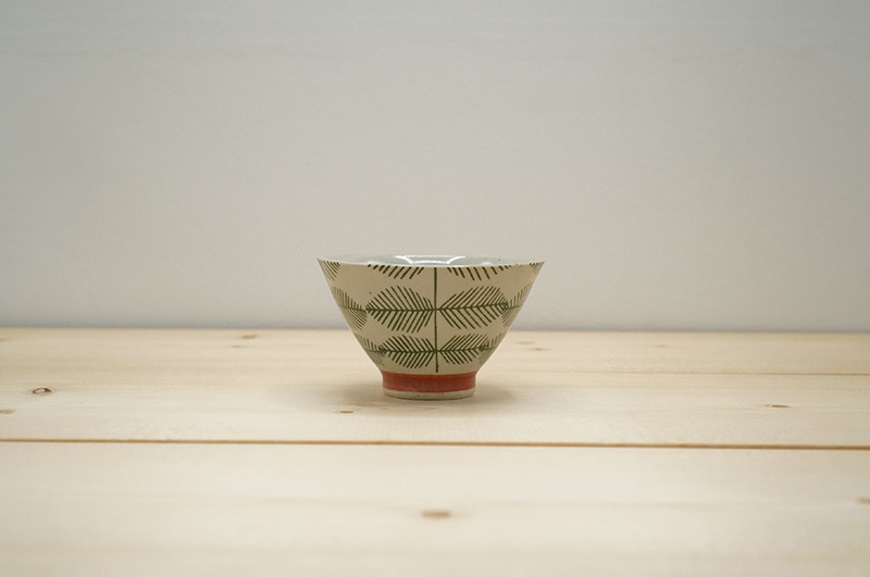 ミニお茶碗　(カロリーセーブ碗/グリーンリーフ)