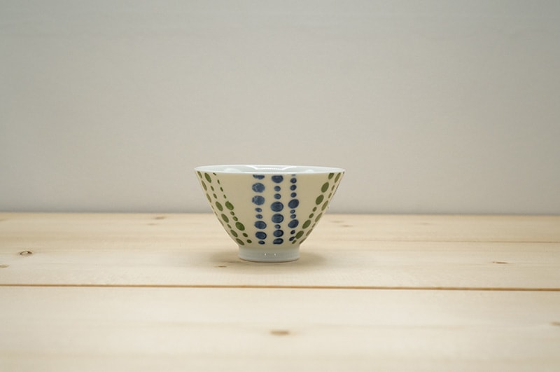 ミニお茶碗　(カロリーセーブ碗/水玉流し)