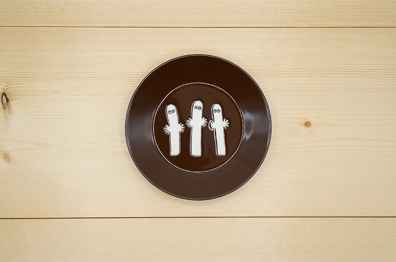 小皿　(ムーミンCollar/ブラウン)