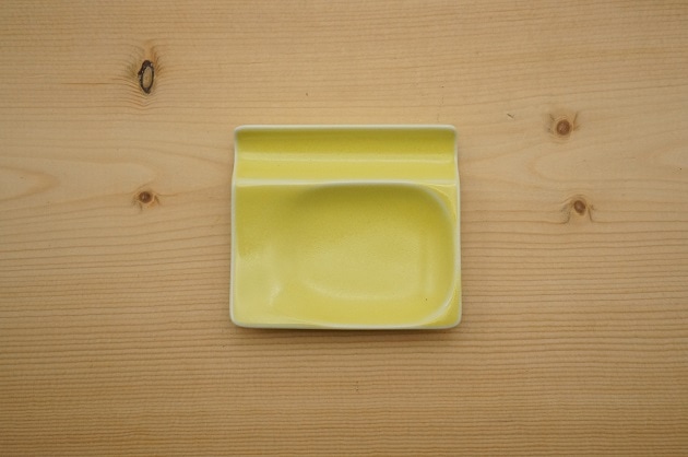 豆皿・箸置き（カトラリーレスト/イエロー）