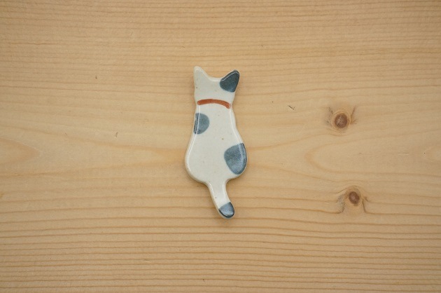 箸置き（おすわり/白黒）