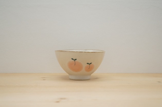 お茶碗(もも)