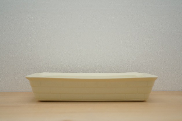 耐熱皿21.5cm（ブロックベイクディッシュ/ホワイト）
