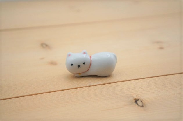 箸置き（休日白猫）