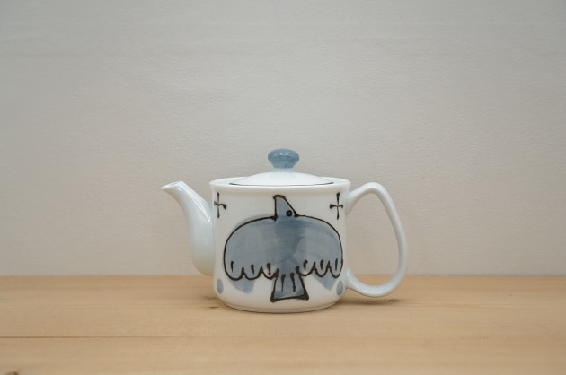 ポット・茶こし付き（エル/グレー）