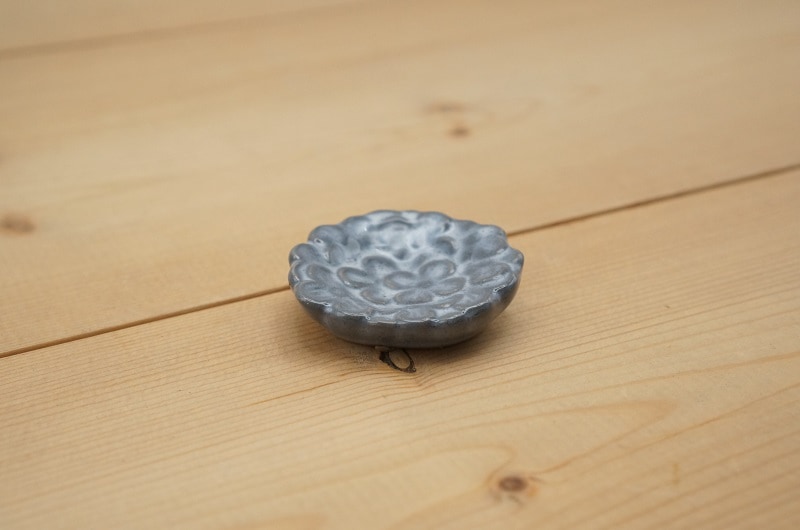 箸置き（フラワーエンボス/グレー）