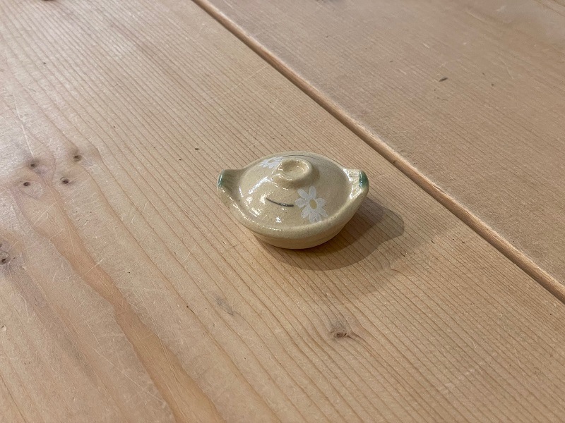 箸置き（土鍋/白花）