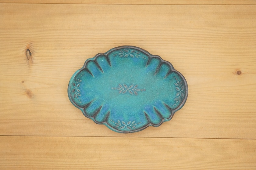 小皿（ラビエ/ターコイズ）