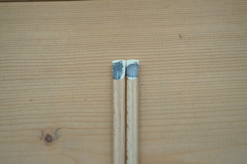 お箸（22.5㎝//ニャンモナイト/くろねこ)