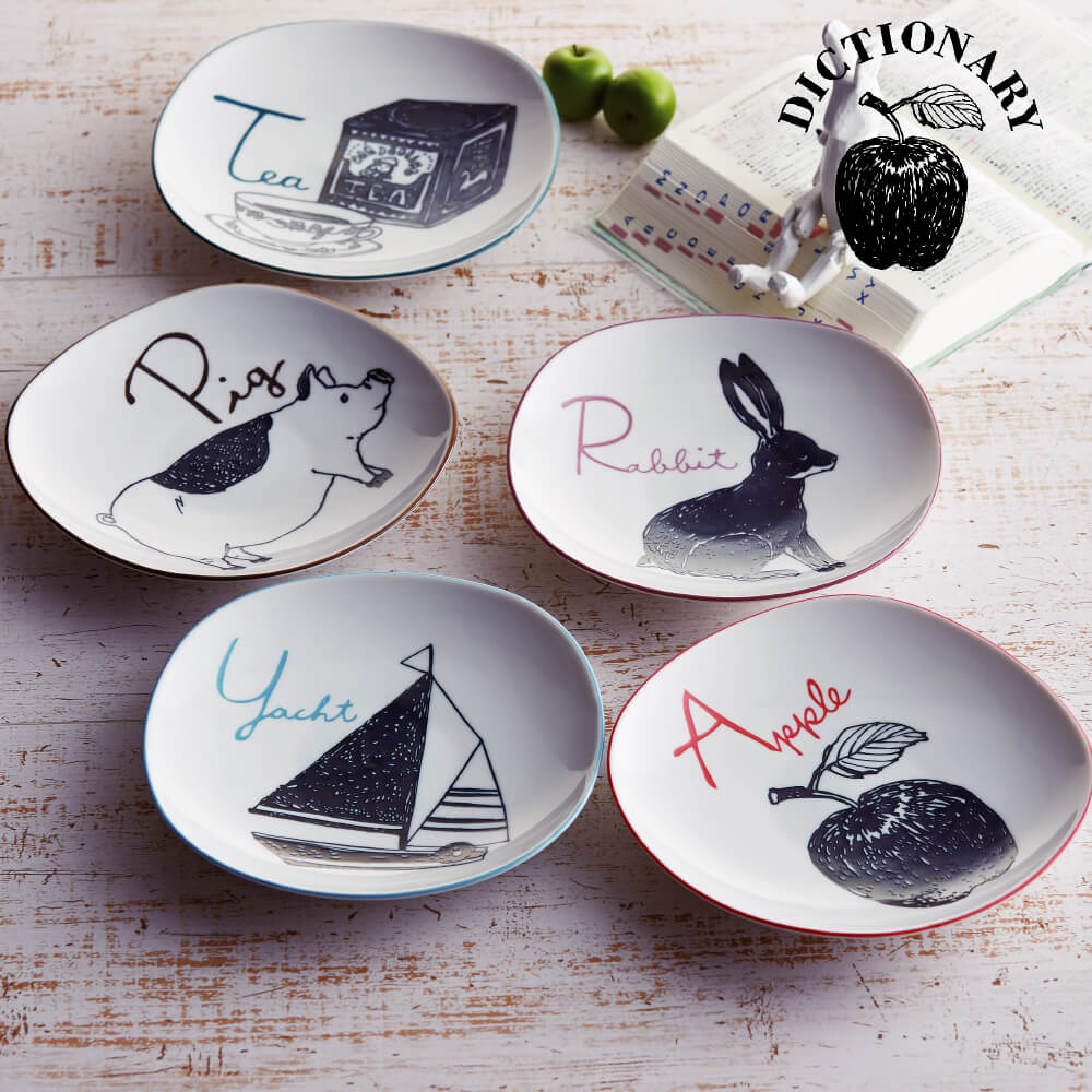 ﾃﾞｨｸｼｮﾅﾘｰ PARTY ｹｰｷ皿ｾｯﾄ | すべての商品（All items） | うつわのお