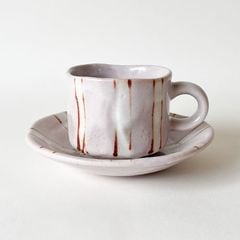 ��̥ ���ѥ����ҡ� ����ԥ󥯡�TAKUMI Kiln-Change Coffee Cup & Saucer Tokusa Pink