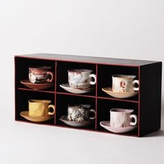 ��̥ ���ѥ����ҡ� 6�ҡ�TAKUMI Kiln-Change Coffee Cup & Saucer Set of 6