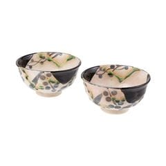 ������ �����ҡ�Kuro-Oribe Rice Bowl Set