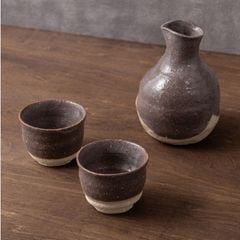 �ͻ��� ��糧�åȡ�Nezumi-Shino Sake Set