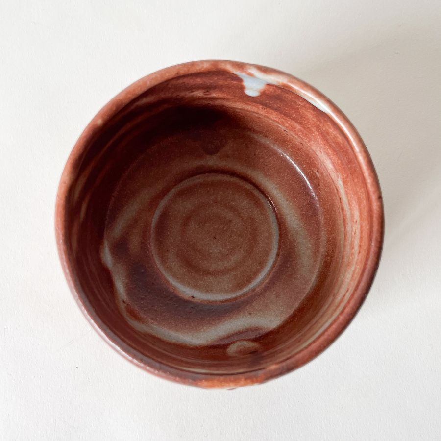��̥ �ֻ��� �� ��������Ω��TAKUMI Aka Shino Camellia Matcha Bowl