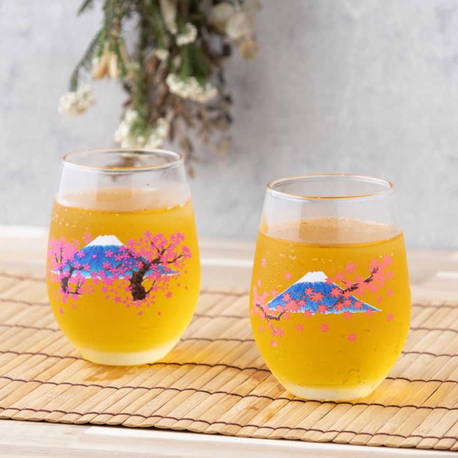 �䴶���饹�ʾ��˥ڥ���color-changing glass (pair)
