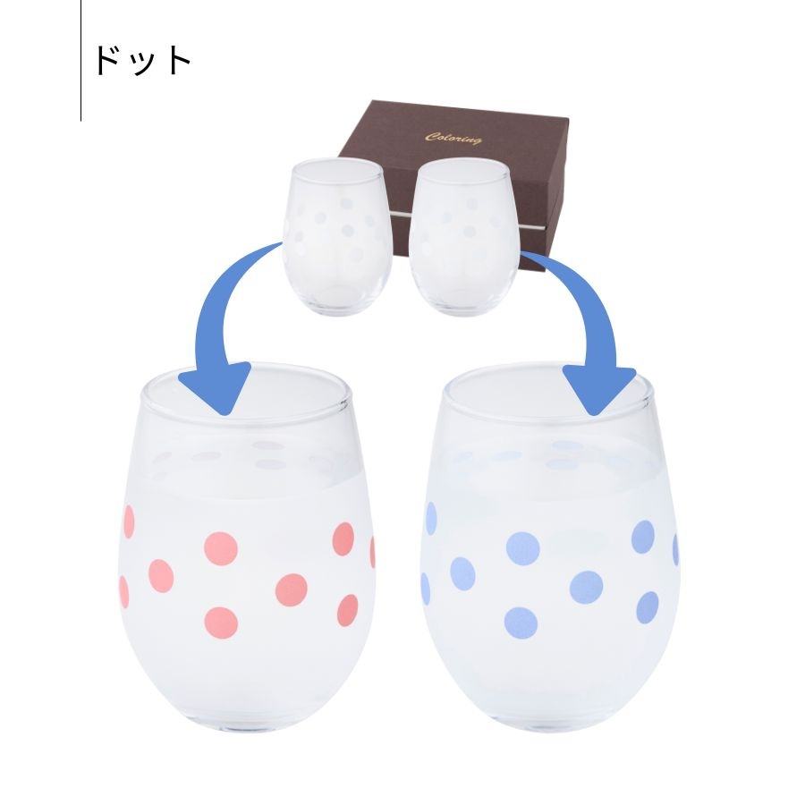 �䴶���饹�ʾ��˥ڥ���color-changing glass (pair)