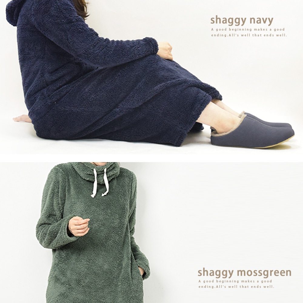 送料無料】もこもこシャギー 裏起毛ワンピース | ウェア | 選べる