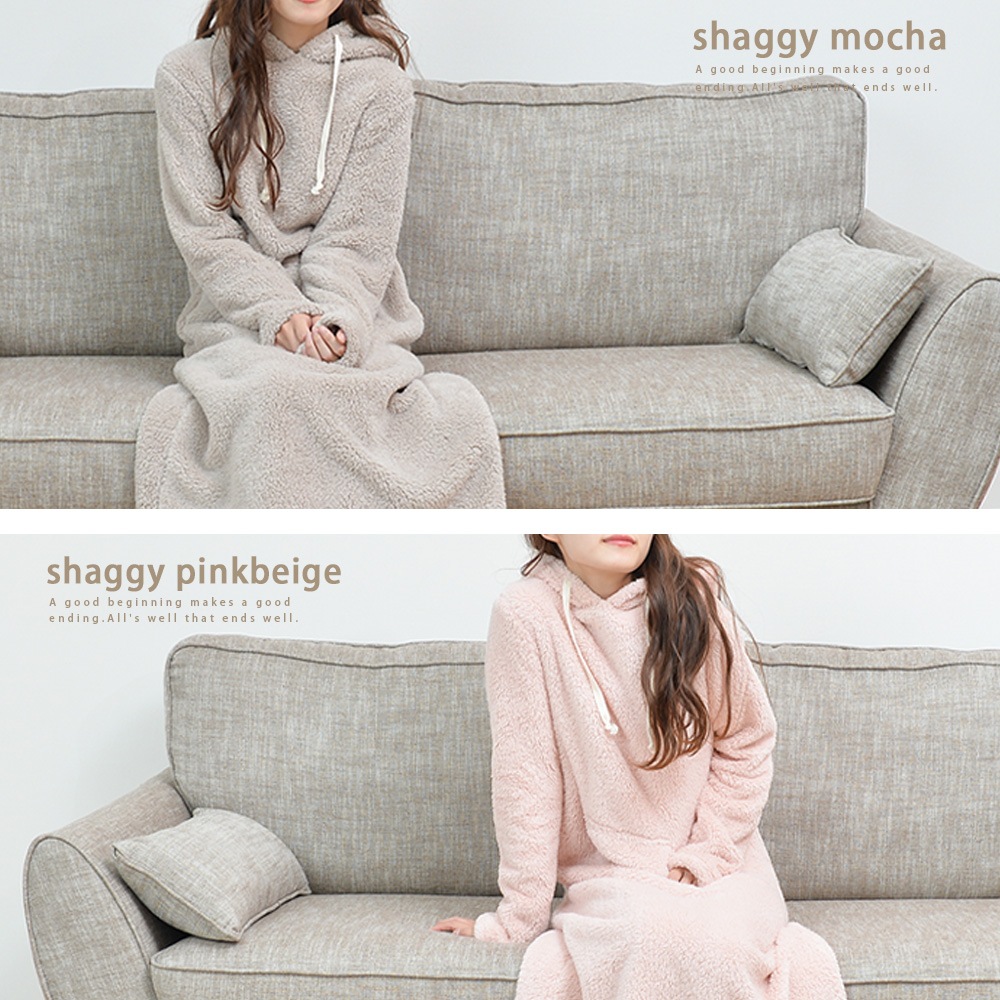 送料無料】もこもこシャギー 裏起毛ワンピース | ウェア | 選べる