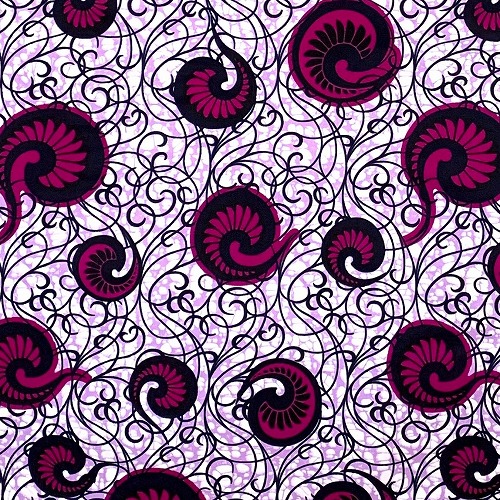 アフリカンプリント生地　0.5m(50cm)単位　 AP-12018